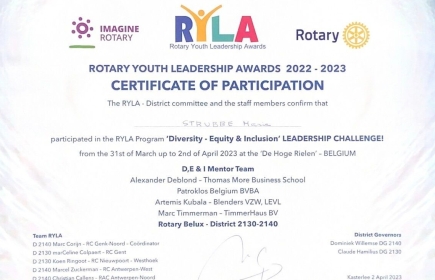 Rotary Youth Leadership Award 2023